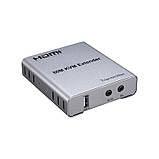 Перехідник аудіо-відео Lucom HDMI M/F (over RJ45) x1  60m 1080p +USB KVM extender сірий (62.09.8190), фото 2