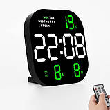 Настінний цифровий годинник Mids,термометр, календар, секундомір,таймер., фото 9
