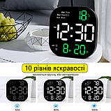 Настінний цифровий годинник Mids,термометр, календар, секундомір,таймер., фото 5