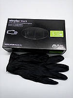Рукавицi мед. Nitrylex Mercator чорн., S, 100 шт. (1*10)