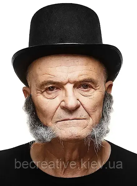 Бакенбарди з штучного волосся (в трьох відтінках)