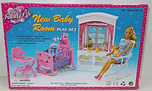 Меблі Gloria для ляльок 24022 Дитяча кімната з малюком, фото 5
