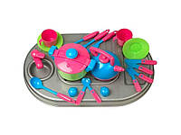 Плита с мойкой и посудой детская игрушка 04-410 ТМ Китай FG