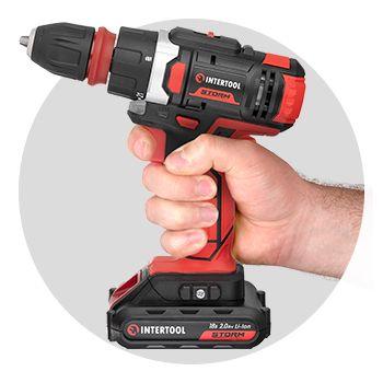 Аккумуляторная дрель-шуруповерт INTERTOOL WT-0317 Аккумуляторная дрель-шуруповерт
