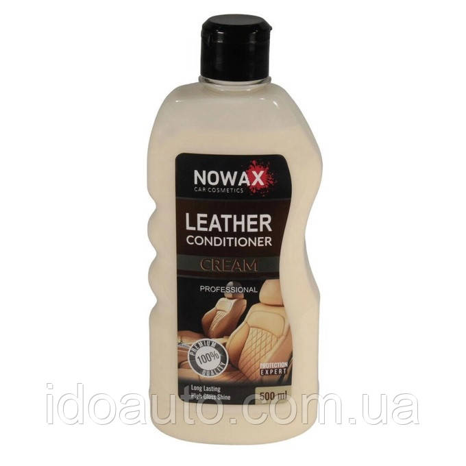 Очисник шкіри автомобіля та кондиціонер NOWAX LETHER CONDITIONER CREAM 500ml NX00020