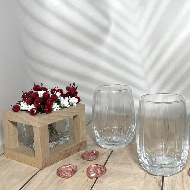 Набір низьких склянок Helios Саммертайм 380 мл 6 шт (JS5139-2), фото 1