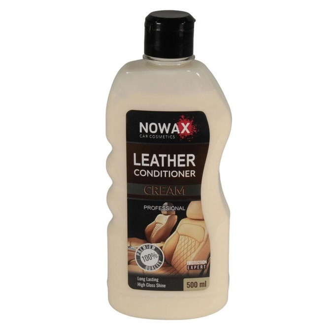 Очисник шкіри автомобіля та кондиціонер NOWAX LETHER CONDITIONER CREAM 500ml NX00020