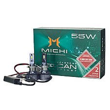 Світлодіодні LED-лампи MICHI MI LED Can H7 (5500 K) — 55 W з обманкою, фото 3