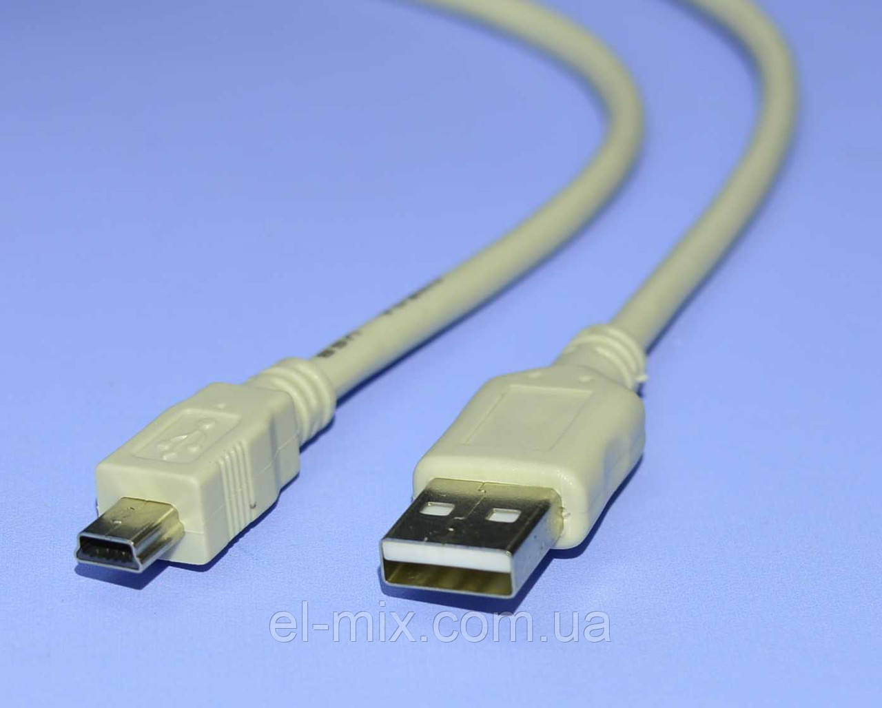 Шнур шт.мини USB-5pin - шт.USB-A V2.0 D3.5мм 1,5м 5-0431 - фото 6 - id-p337234190