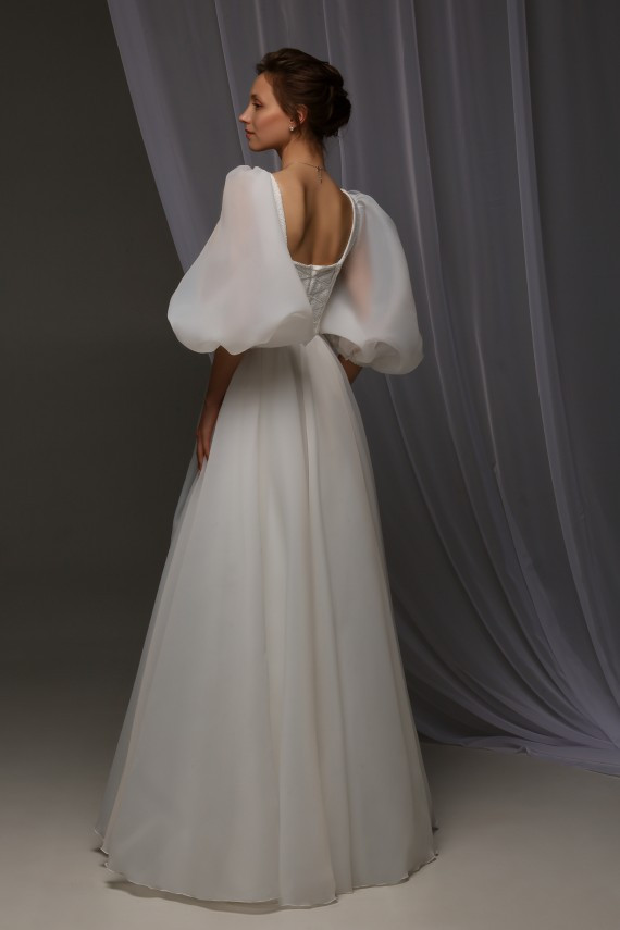 Свадебное платье Бланка Молоко 38-42 - фото 4 - id-p1980083992