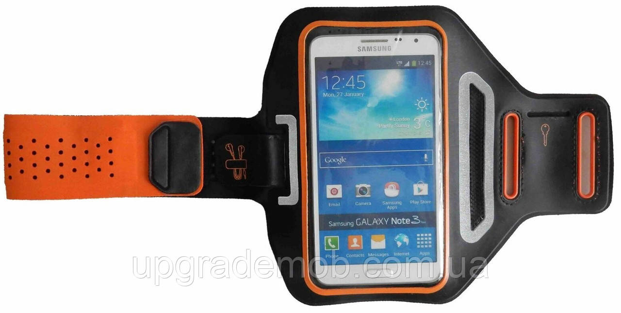Чохол універсальний на руку до 47 жовтогарячий, фото 1