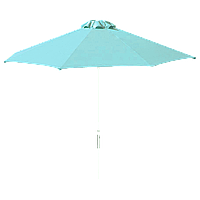 Зонт Kiwi Clips круглый d2 м голубой рама белая