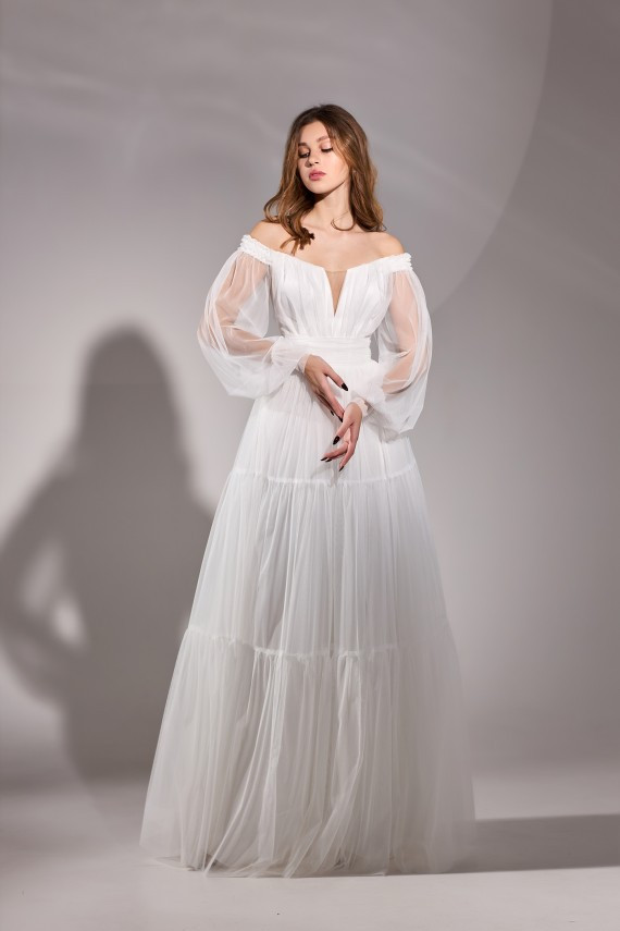 Свадебное платье Лира Белый 38-42 - фото 1 - id-p1980084450