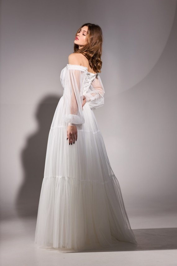 Свадебное платье Лира Белый 38-42 - фото 3 - id-p1980084450