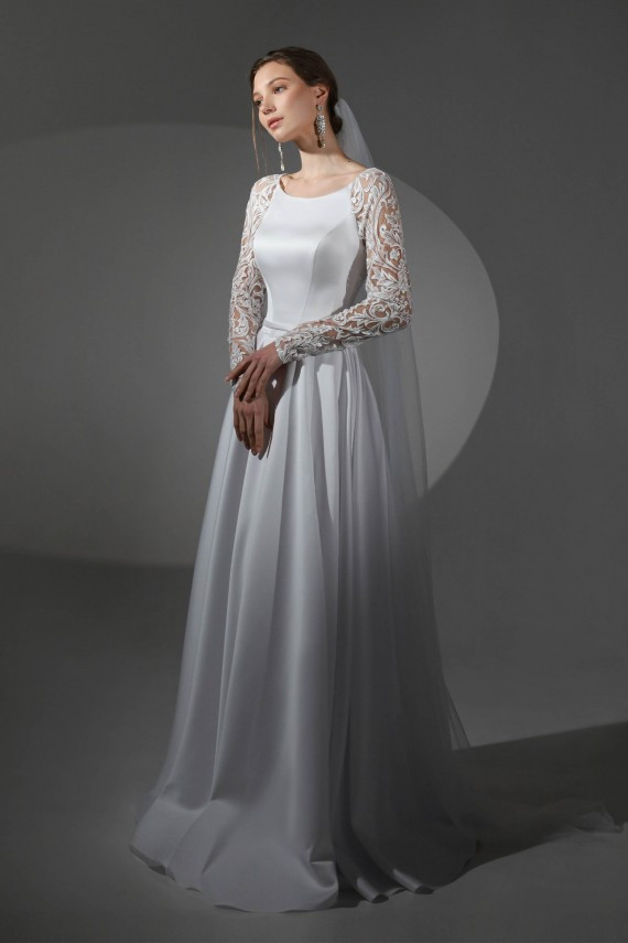 Свадебное платье Людовика Белый 38-42 - фото 2 - id-p1980084454