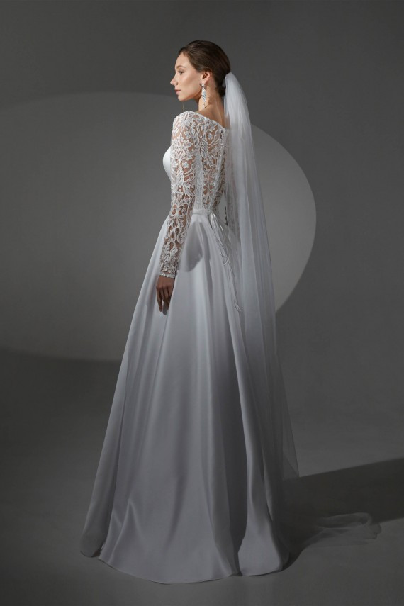 Свадебное платье Людовика Белый 38-42 - фото 3 - id-p1980084454