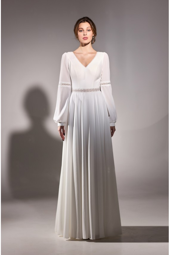Свадебное платье Люси Белый 40-42 - фото 2 - id-p1980084458