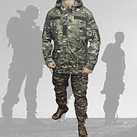 Тактический горный костюм камуфляж саржа лето (46-56р), костюм военный горка, форма армейская ВСУ полевая