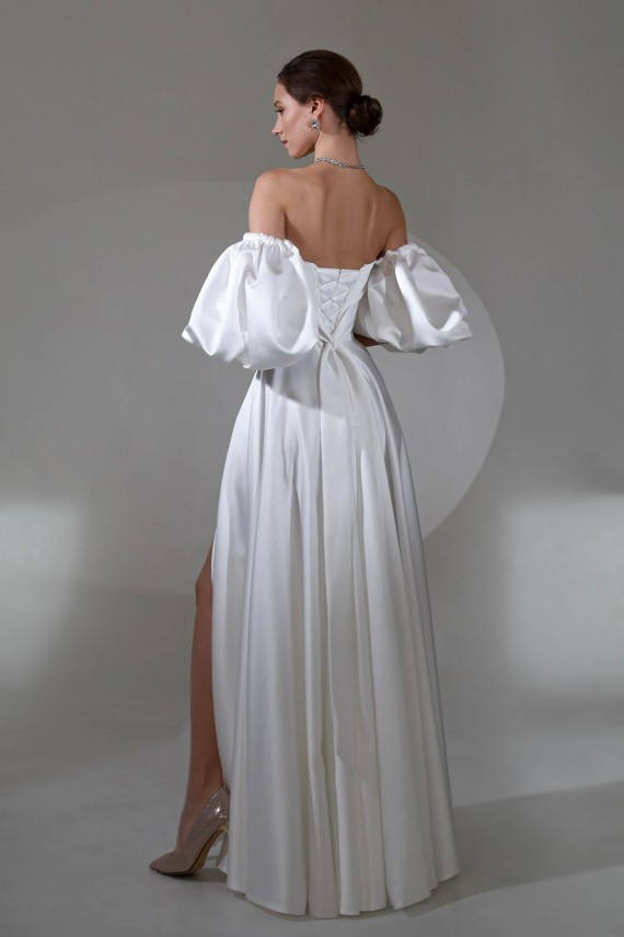 Свадебное платье Эстелла Молоко 38-42 - фото 3 - id-p1980084926
