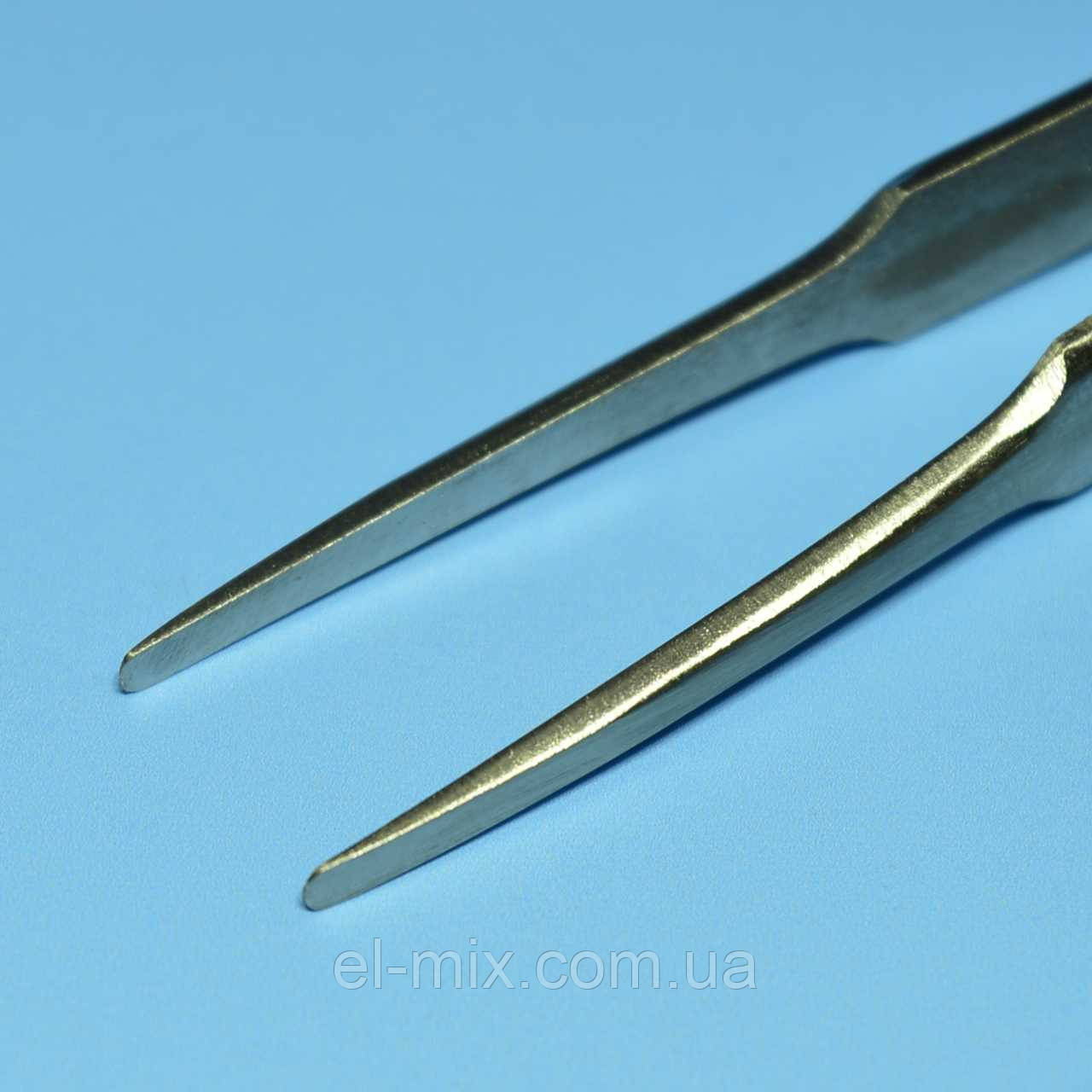 Пінцет радіотехнічний 125мм прямий широкий R'Deer RST-13 12-0553, фото 1