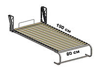 Встраиваемая вертикальная откидная кровать 80*190