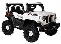 Машинка дитяча акумуляторна електромобіль джип з дистанційним керуванням Spoko SP-V80 білий