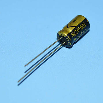 Конденс. електрол. комп'ютерний 100мкФ 25В CapXon 105*С LZ 6*11