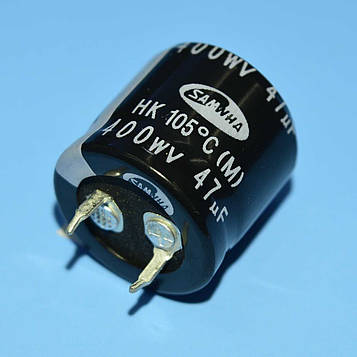 Конденс. електрол. snap-in 47мкФ 400В Samwha 105*С HK 22*20