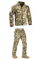 Комплект осень-весна: Тактическая флисовая кофта и брюки М-ТАС SOFT SHELL WINTER MC SND