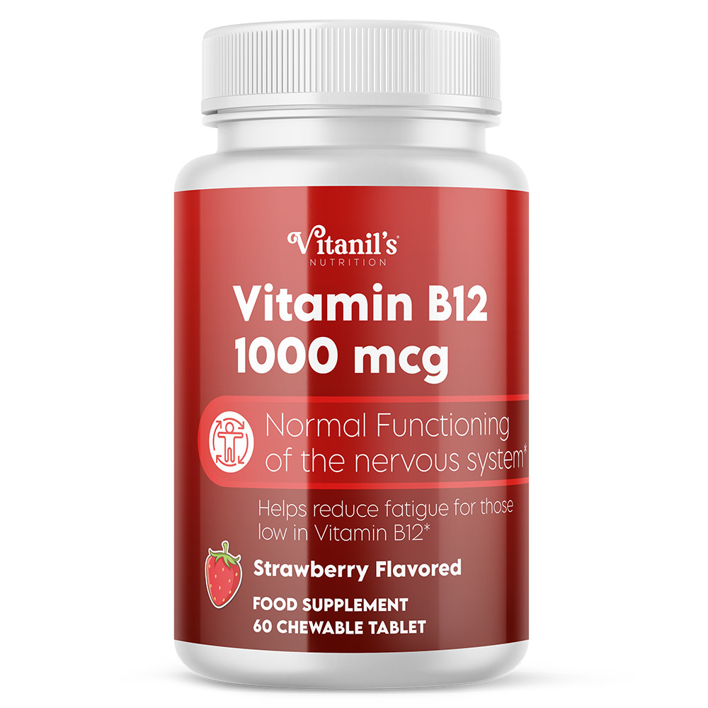 Дієтична добавка Vitanil's "Вітамін В12" 60 жувальних таблеток