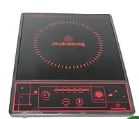 Плита настільна інфрачервона Crownberg CB-1322 одна комфорка 2000Вт Чорна SND