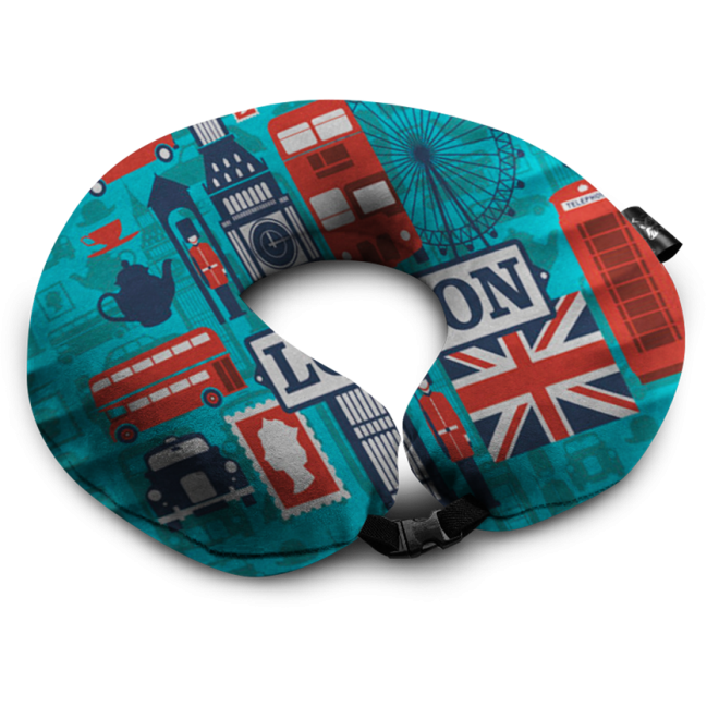 Подушка дорожня Coverbag Лондон 0412