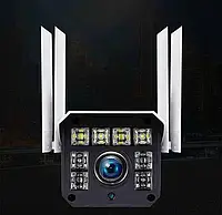 IP камера видеонаблюдения 2MP с функцией ночной съемки 4 антенны, Wifi камера для домашней безопасности