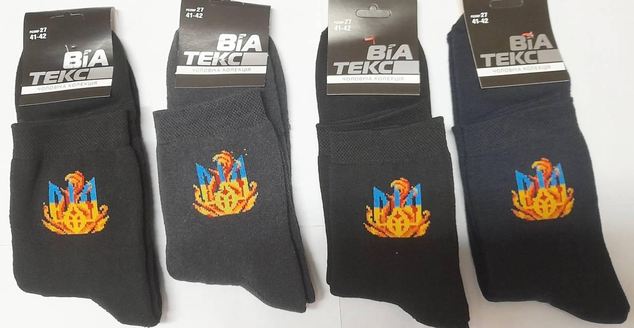 Шкарпетки чоловічі 12 пар демісезоні з бавовни ТМ "ВіаТекс" розмір 25 (38-41) вогник