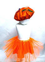Комплект (юбка и головной убор) к костюму Грибочек Лисичка,детский костюм Грибочка, 104-110