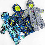 Дитячий комбінезон демісезонний з капюшоном від року розмір 80-90 90-100 Весна Осінь, фото 3