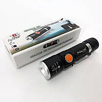 Фонарь ручной аккумуляторный тактический X-Balog BL-616-T6 с зарядкой от павербанков с USB SND