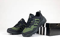Мужские зимние качественные легкие термо кроссовки хаки Adidas Terrex Gore-Tex, стильные 41 44 45