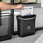 Шредер, знищувач документів для поперечного різання Rebel 12л / Подрібнювач для паперу, фото 2