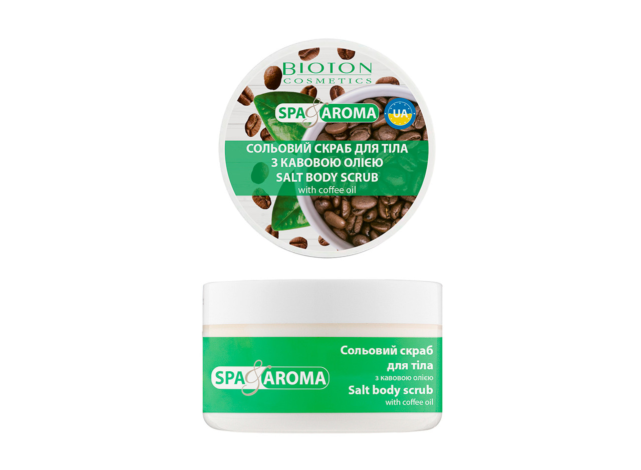 Скраб соляний Bioton  Spa  Aroma для тіла з кавовою олією  250 мл (4820026154350), фото 1