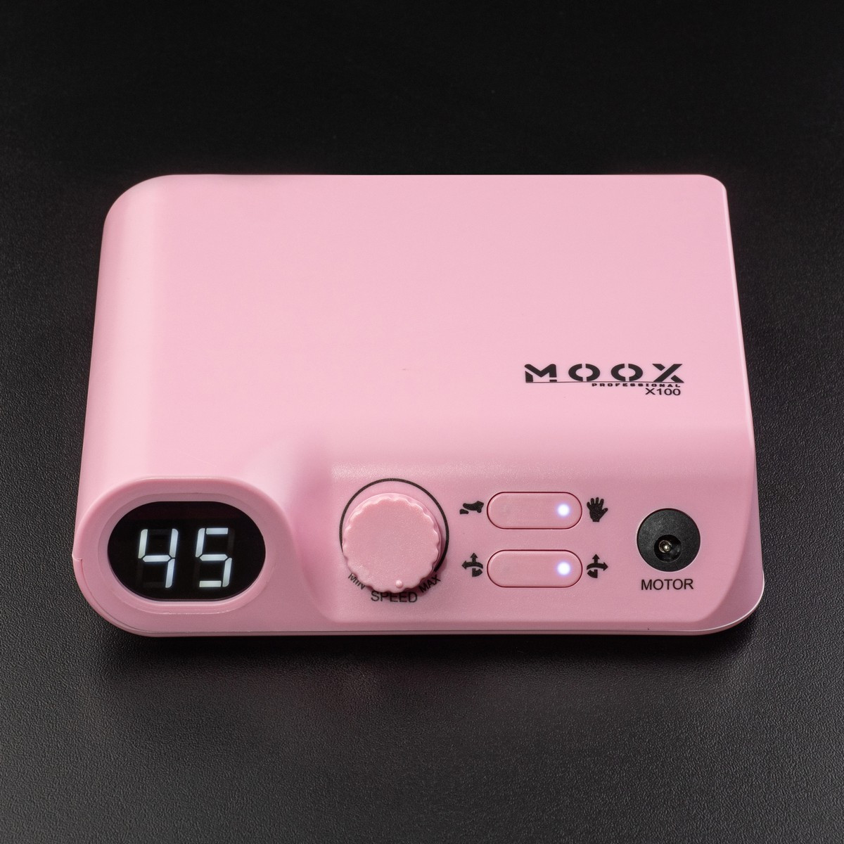 Фрезер для манікюру і педикюру MOOX X100 45 000 об / хв 70w Рожевий, фото 1