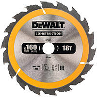 Диск пильный по дереву DeWALT СONSTRUCTION 160х20х18 DT1931