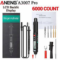 Мультиметр ручка ANENG A3007 (Pro комплектація), автовибір, TRUE RMS, NCV, 5999 відрахунків