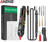 Мультиметр ручка ANENG A3007 (Pro комплектація), автовибір, TRUE RMS, NCV, 5999 відрахунків, фото 2