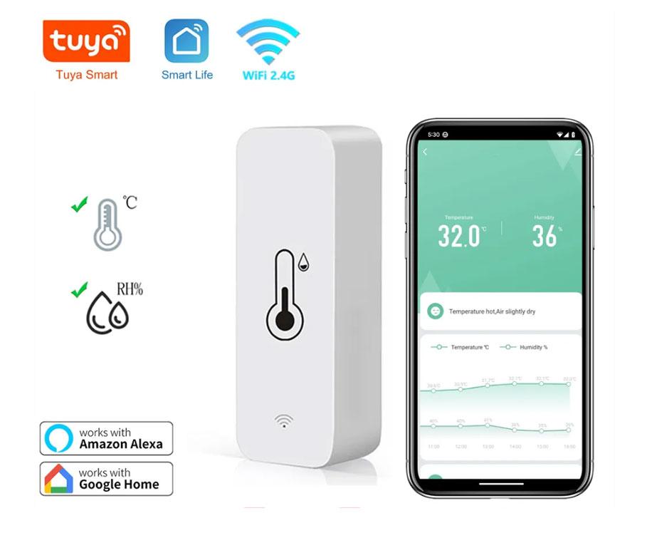 WI-FI Датчик температури та вологості Tuya TH01