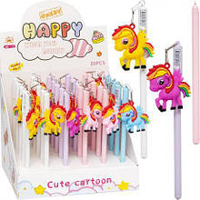 Ручка гелева MD-138-2 "Лошадка" синя MZOPT