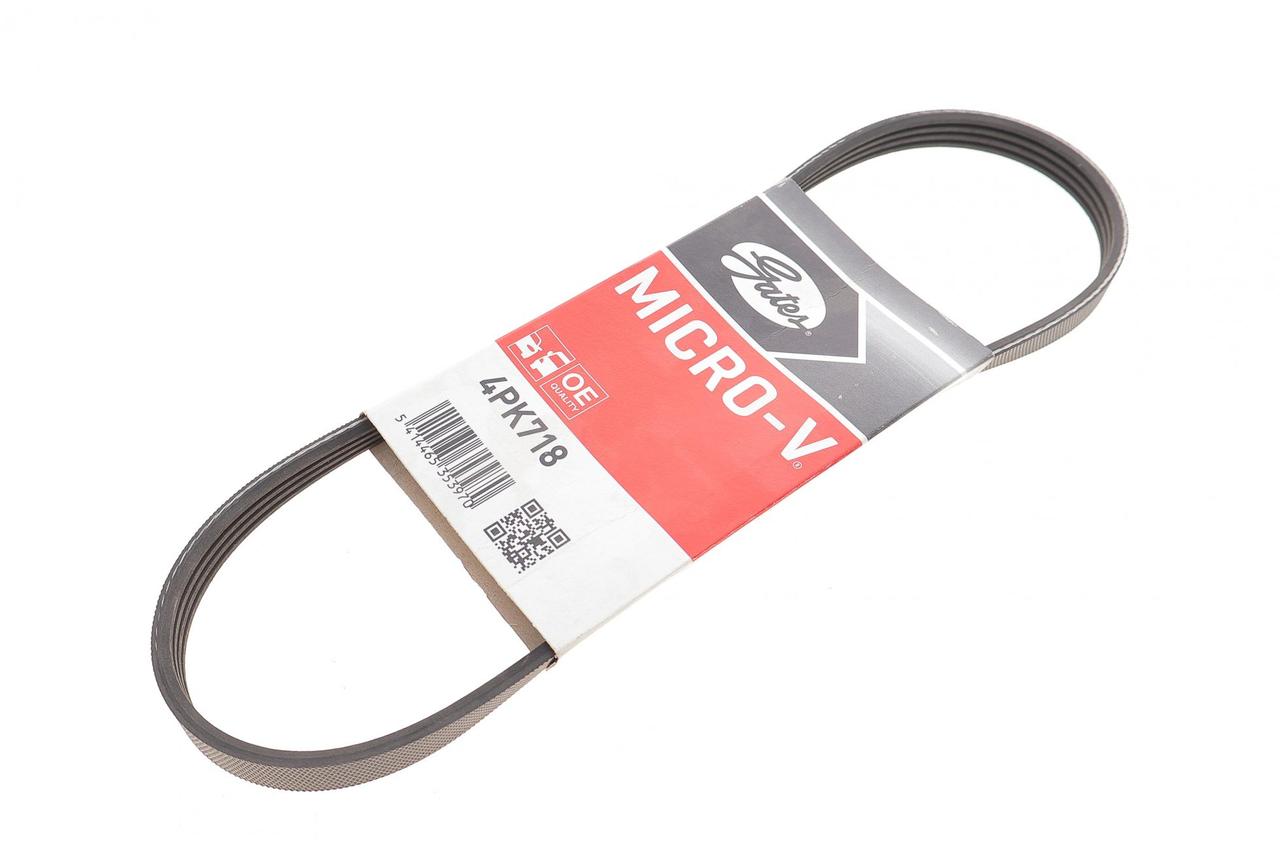 Ремінь генератора Renault Logan, Dacia Sandero (4PK718) Gates, фото 1