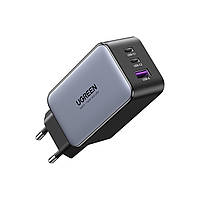 Зарядное устройство Ugreen Nexode 65W GaN II 2x Type-C + USB 2C1A EU Быстрая зарядка 65Вт (20В/3.25А) Power