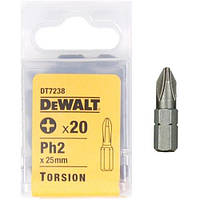 Биты торсионные Ph2 25 мм DeWALT DT7238
