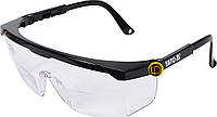 Очки защитные YATO прозрачные с корекцией зрения +2,5 диоптрия